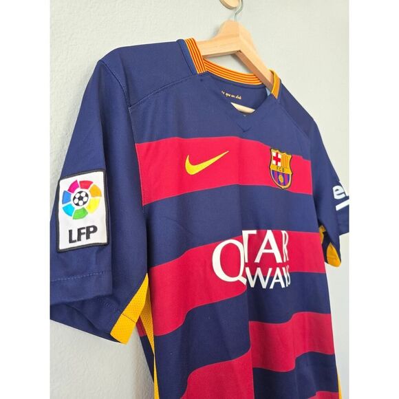 Nike FC Barcelona 2015-16 Authentic Home Jersey Size S LFP Soccercore Streetwear - Picture 3 of 9